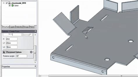 spaceclaim sheet metal|how to unfold sheet metal.